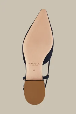 Slingback Aus Ziegenveloursleder In , By Unutzer