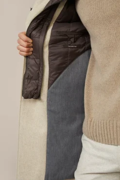 Stehkragen-Mantel Rivano Mit Cashmere Und Lammfellkragen In