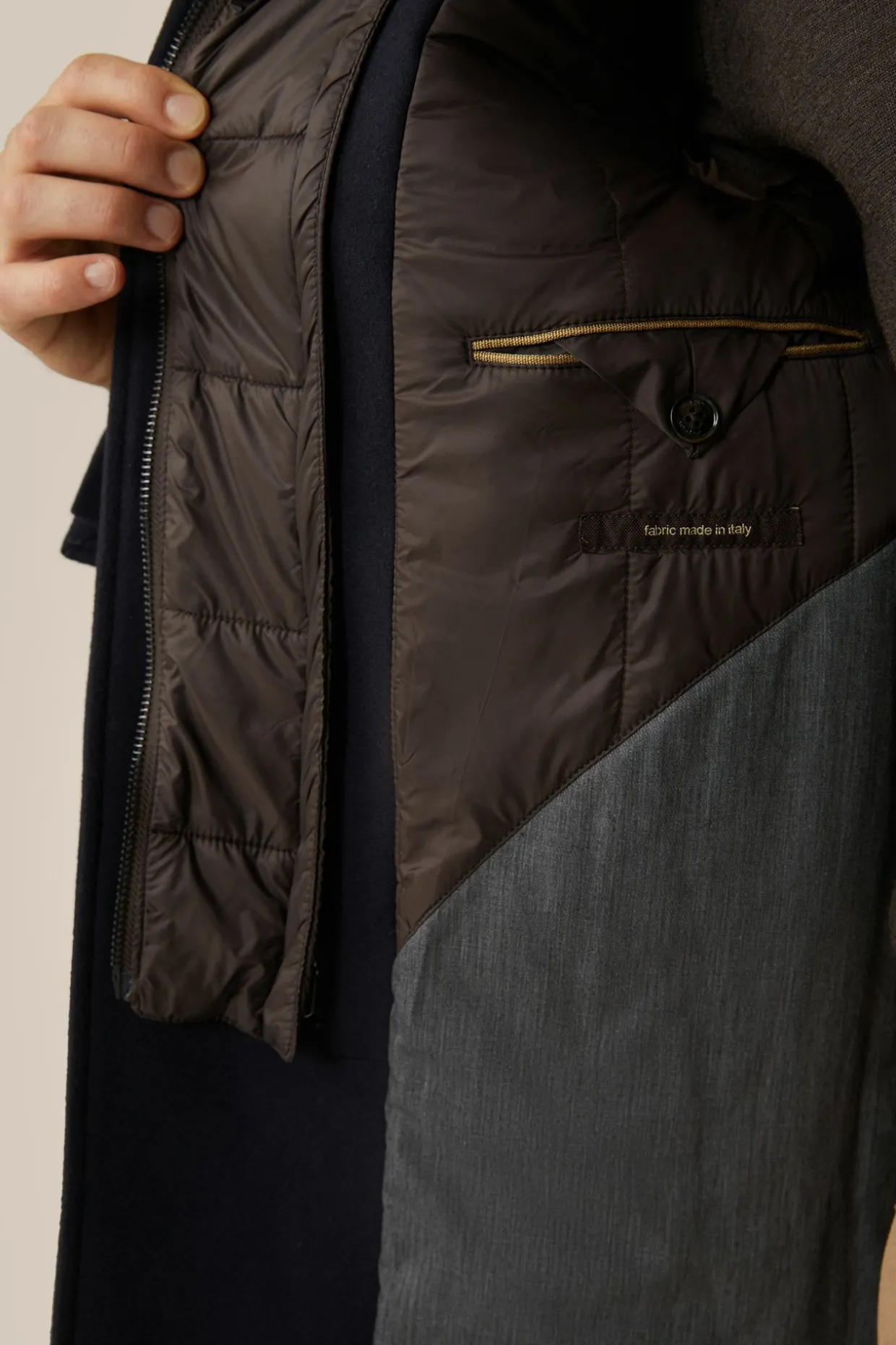 Stehkragen-Mantel Rivano Mit Cashmere Und Lammfellkragen In