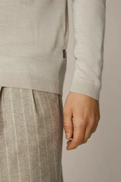 Strick-Cardigan Nando Mit Seide Und Cashmere In Beige