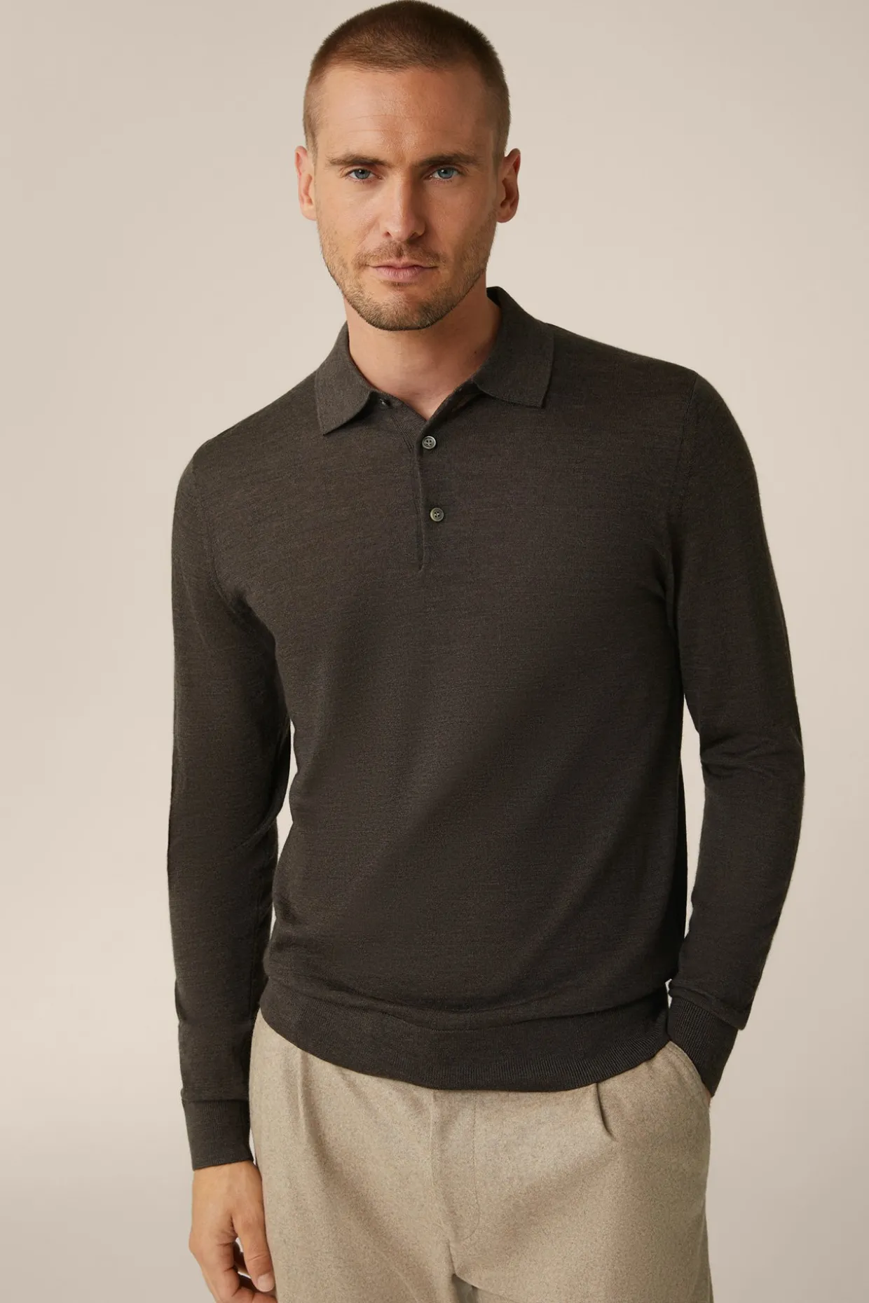 Strick-Poloshirt Nando Mit Seide Und Cashmere In