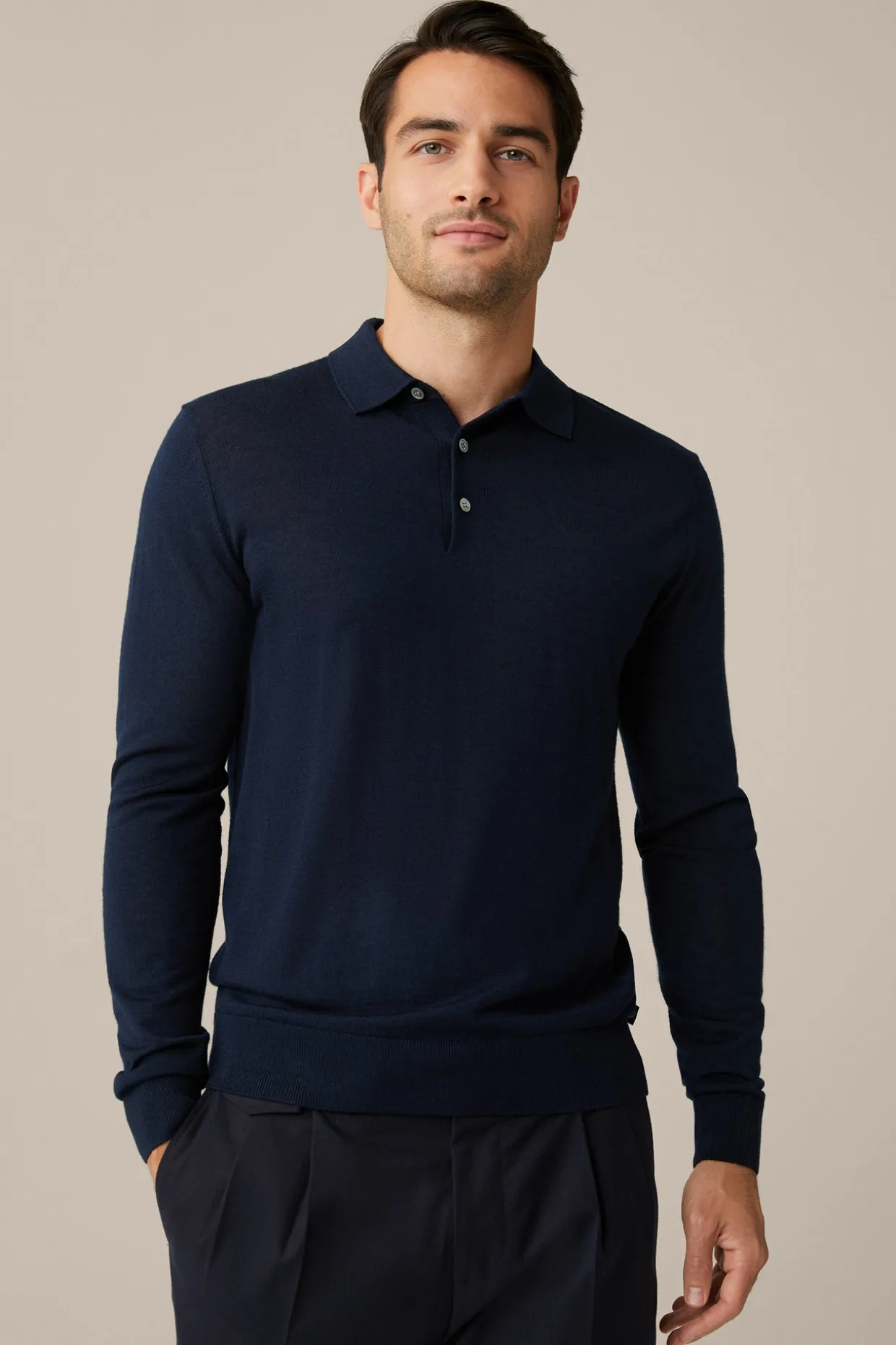Strick-Poloshirt Nando Mit Seide Und Cashmere In