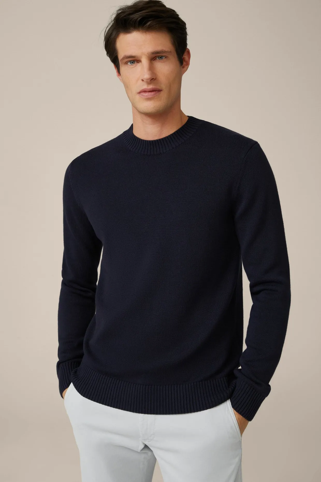 Strick-Pullover Nando Mit Seide Und Cashmere In