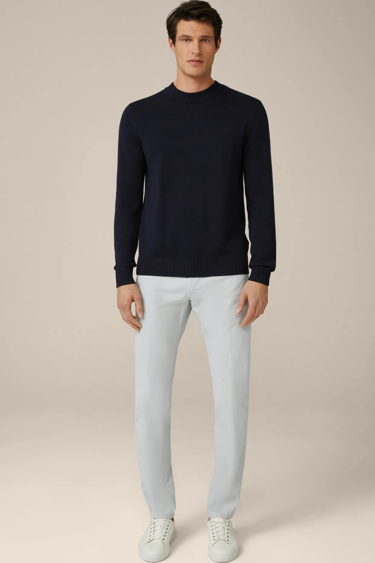 Strick-Pullover Nando Mit Seide Und Cashmere In