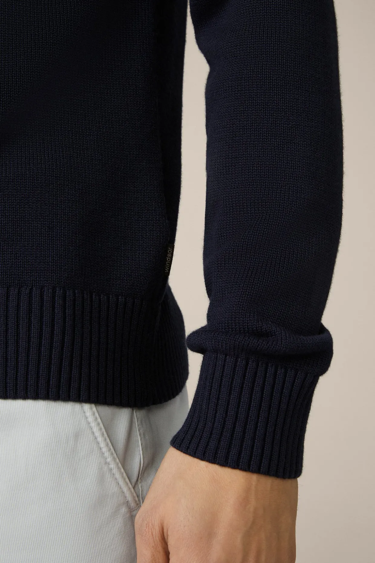 Strick-Pullover Nando Mit Seide Und Cashmere In