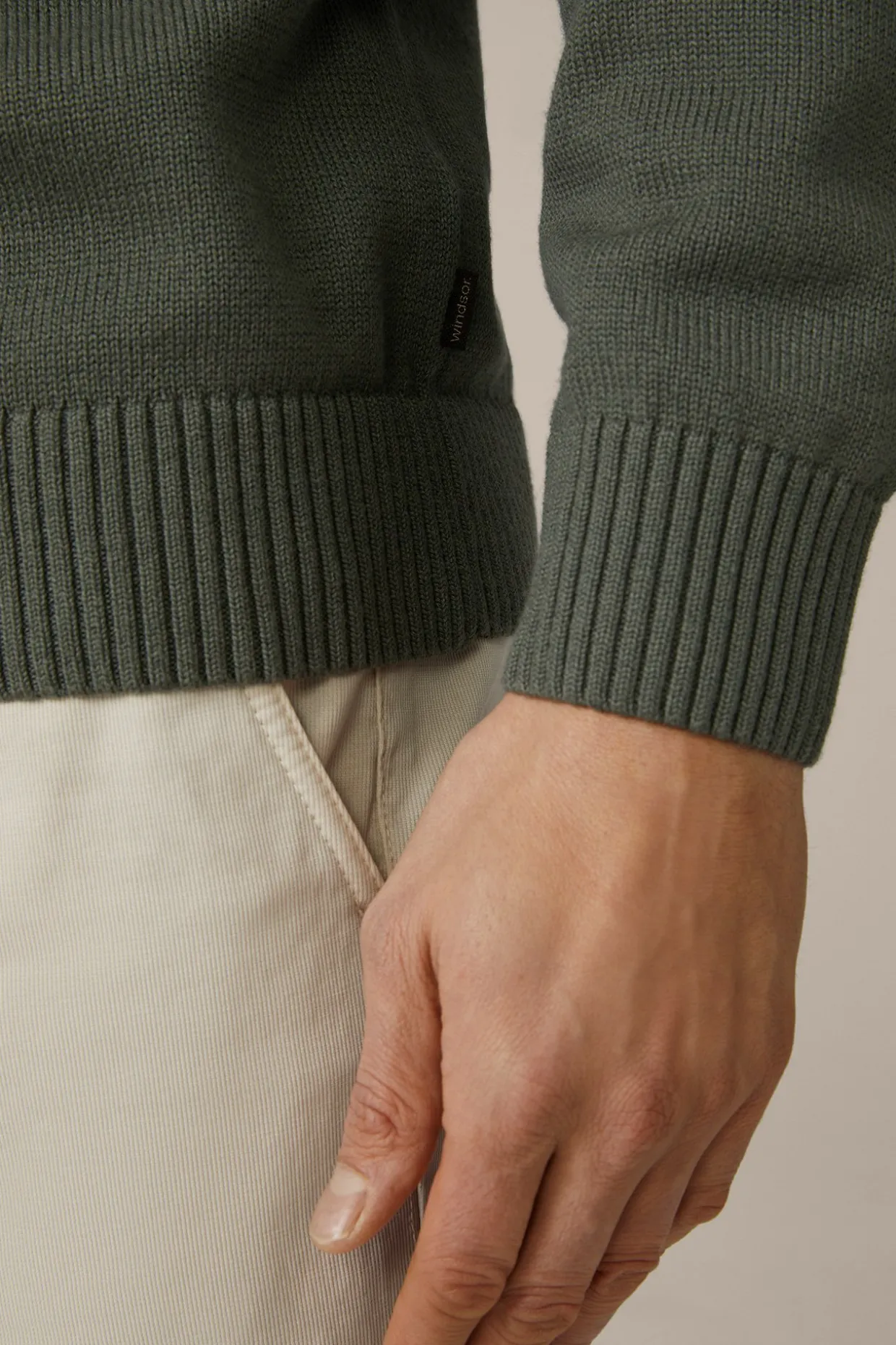 Strickpullover Nedo In Oliv