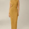 Strick-Schlauch-Kleid Mit Lurex In