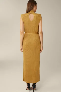 Strick-Schlauch-Kleid Mit Lurex In