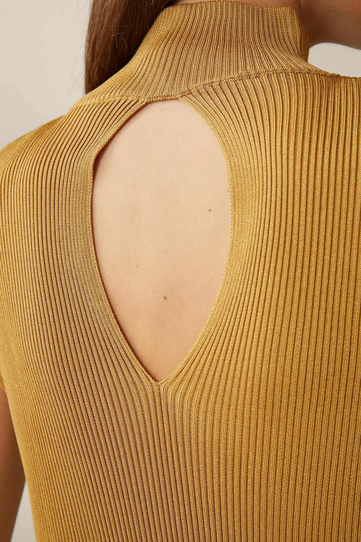 Strick-Schlauch-Kleid Mit Lurex In