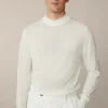 Strick-Stehkragen-Pullover Nando Mit Seide Und Cashmere In