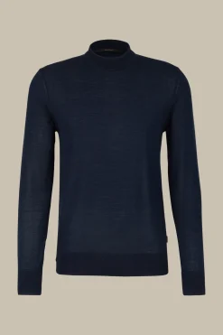 Strick-Stehkragen-Pullover Nando Mit Seide Und Cashmere In
