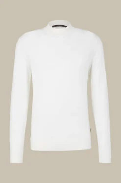 Strick-Stehkragen-Pullover Nando Mit Seide Und Cashmere In