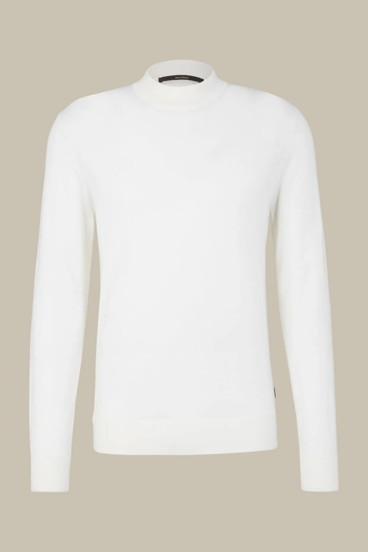 Strick-Stehkragen-Pullover Nando Mit Seide Und Cashmere In