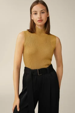 Strick-Top Mit Lurex In