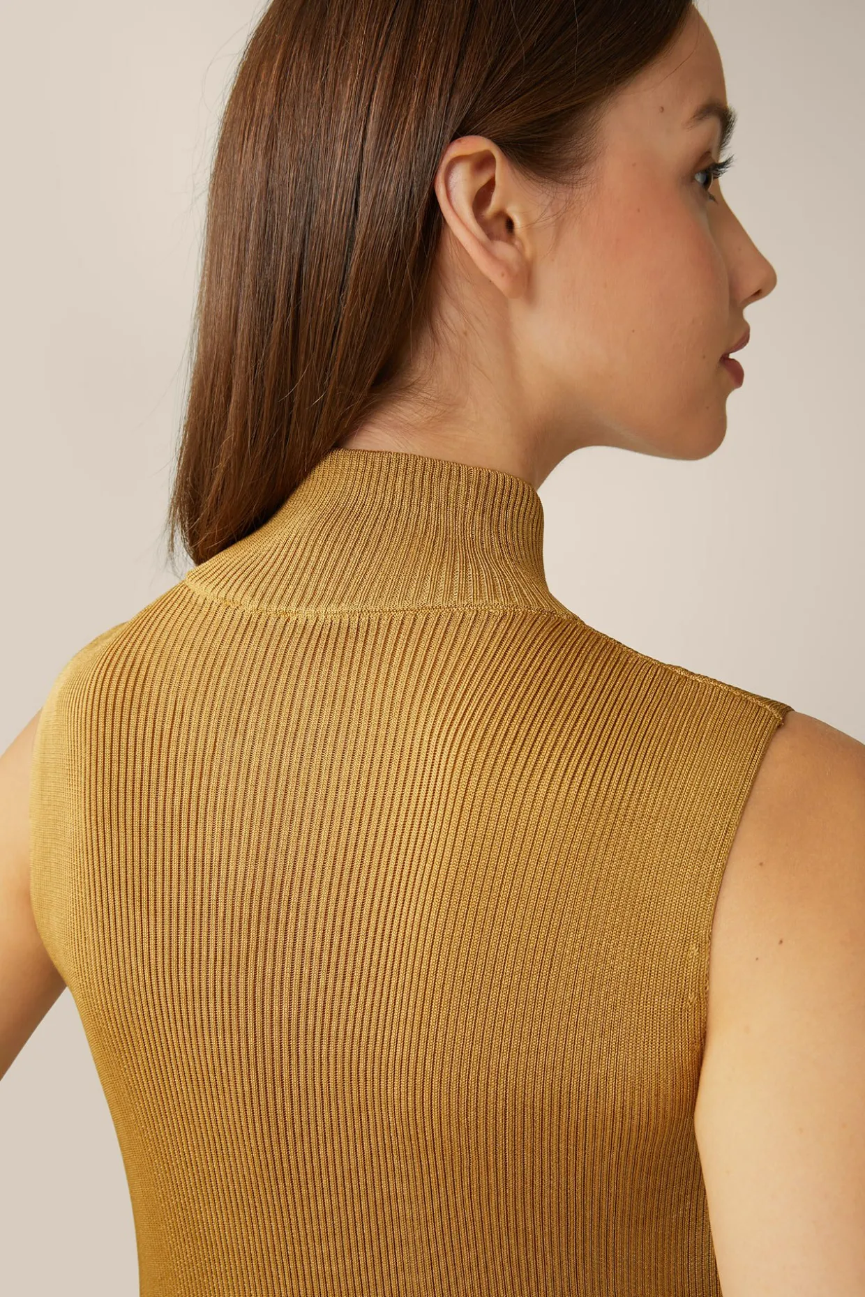 Strick-Top Mit Lurex In