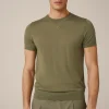 Strick-T-Shirt Nando In Oliv