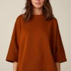 Sweat-Pullover, Oversized, In Kupfer