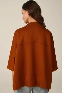 Sweat-Pullover, Oversized, In Kupfer