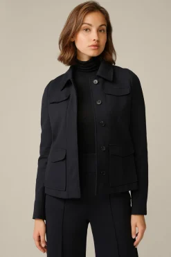 Techno-Jersey-Kurz-Jacke In