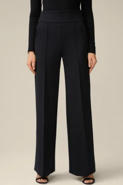 Techno-Jersey-Palazzo-Hose In