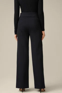 Techno-Jersey-Palazzo-Hose In
