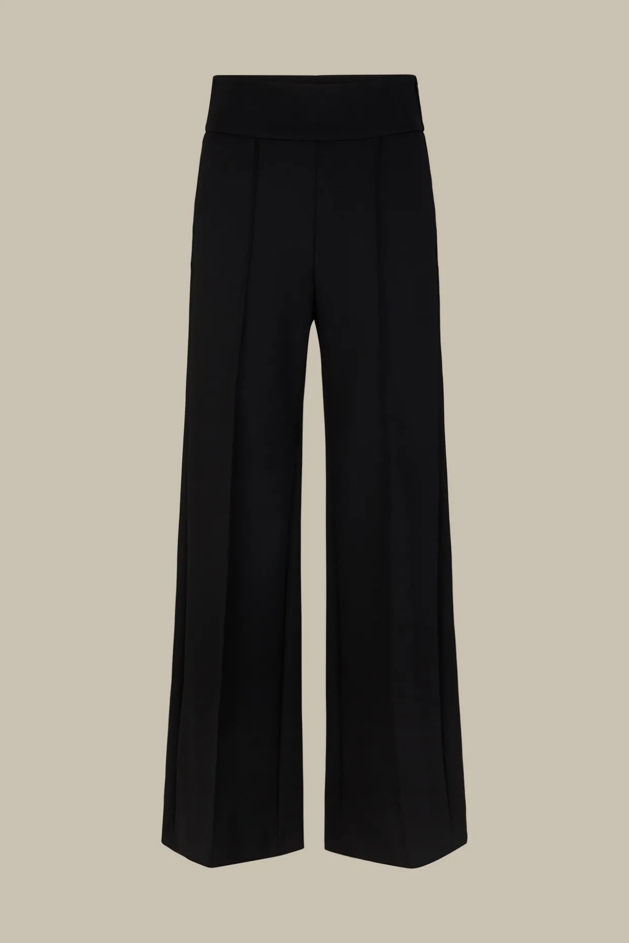 Techno-Jersey-Palazzo-Hose In