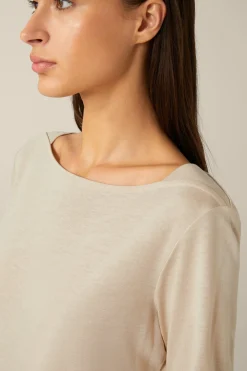 Tencel-Baumwoll-Langarm-Shirt In