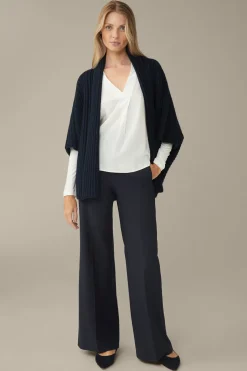 Tencel-Langarm-Shirt Mit Satin Vorderseite In