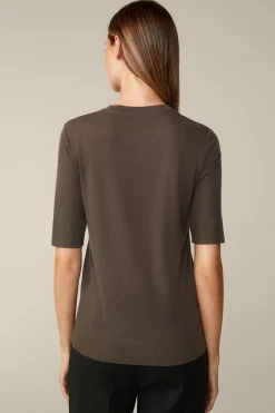 Tencel-Wollmix-Kurzarm-Shirt In