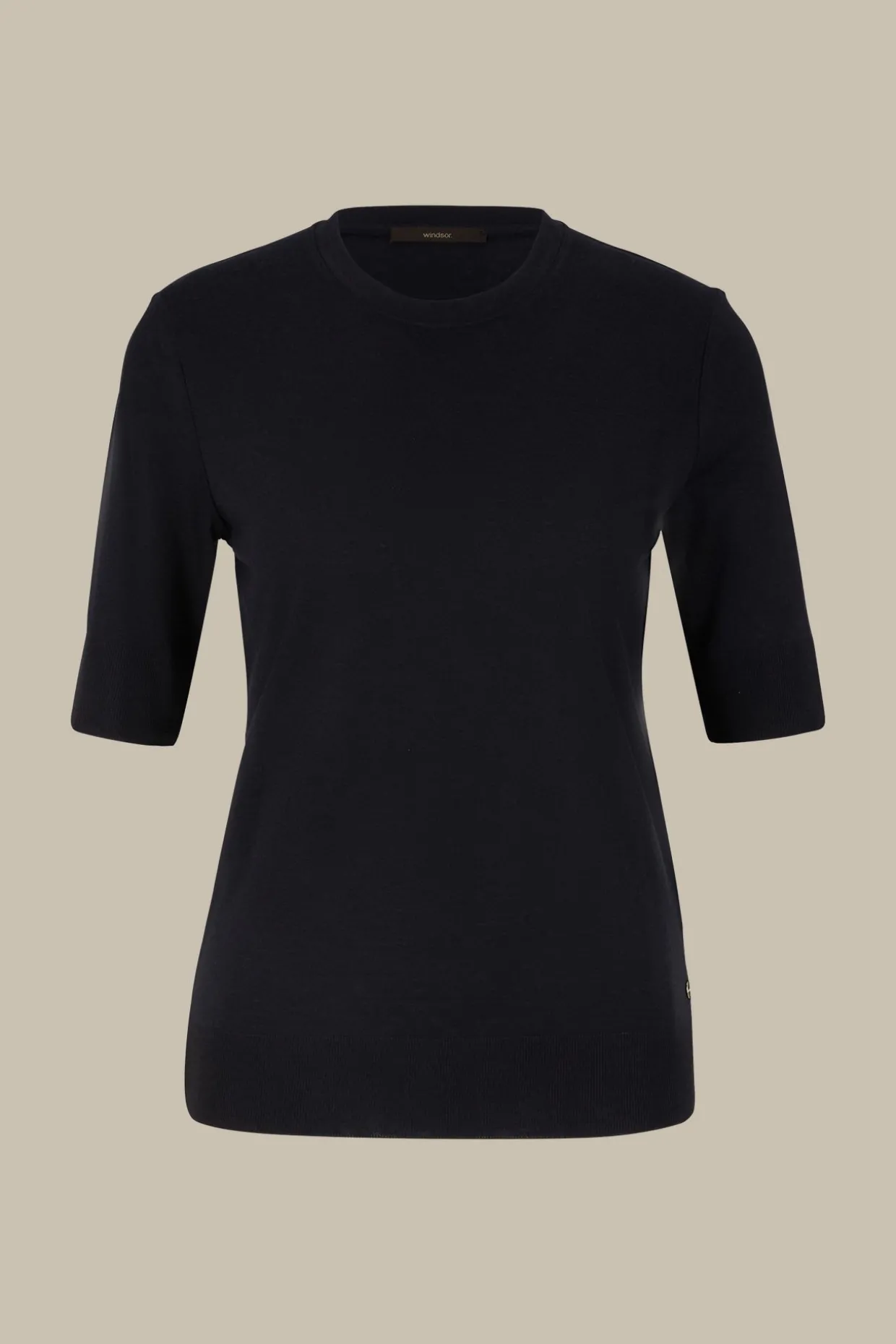 Tencel-Wollmix-Kurzarm-Shirt In
