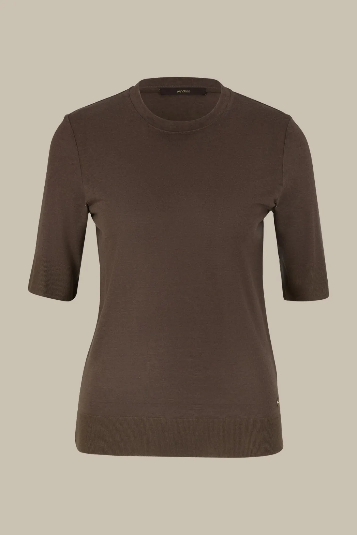 Tencel-Wollmix-Kurzarm-Shirt In