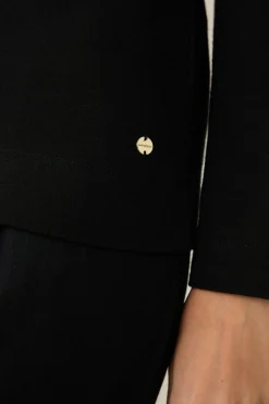 Tencel-Wollstretch-Rundhals-Shirt In