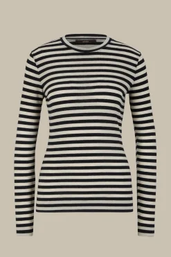 Tencel-Wollstretch-Rundhals-Shirt In
