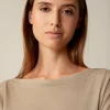 Tencel-Wollstretch-Shirt In Meliert
