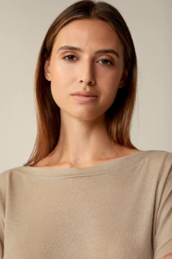 Tencel-Wollstretch-Shirt In Meliert