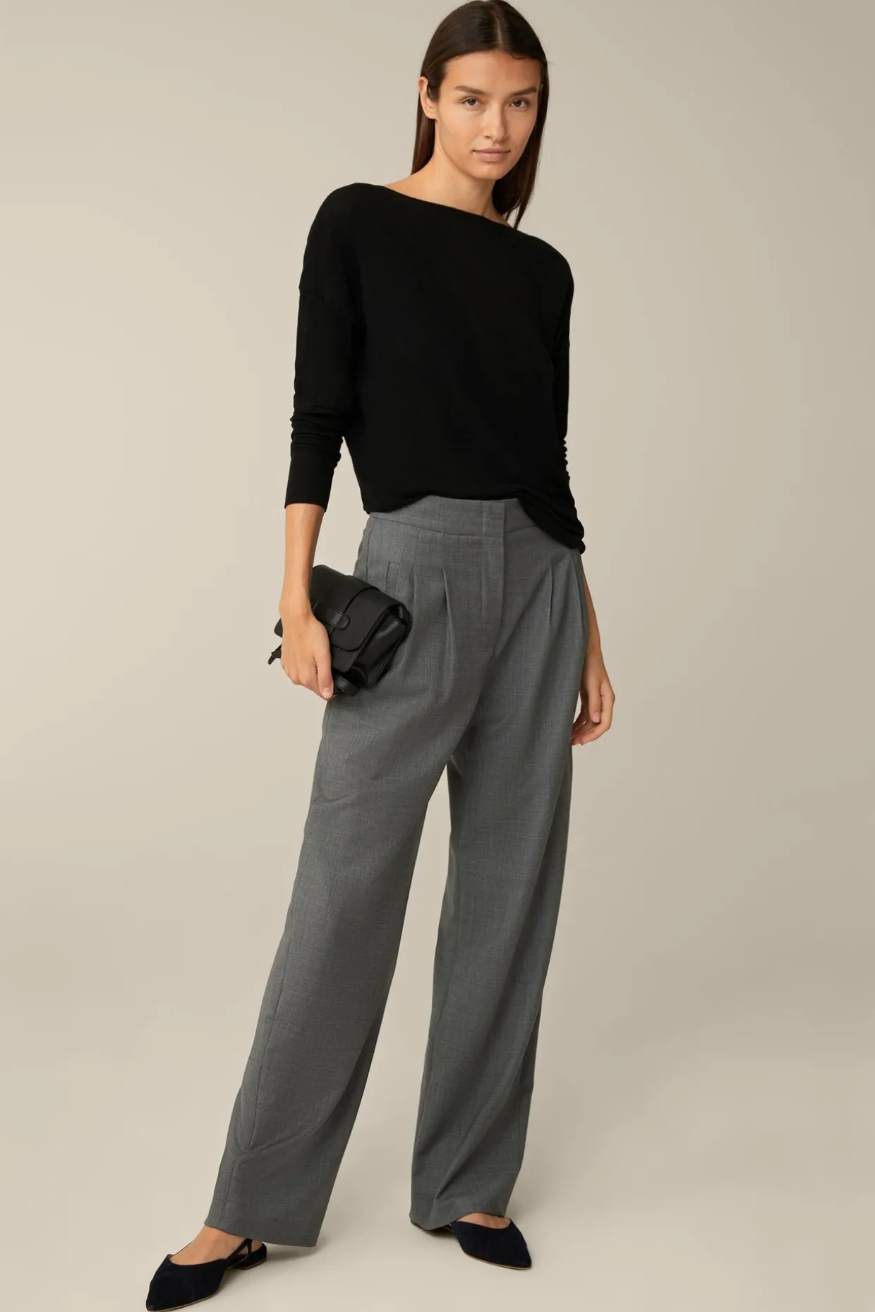Tencel-Wollstretch-Shirt In