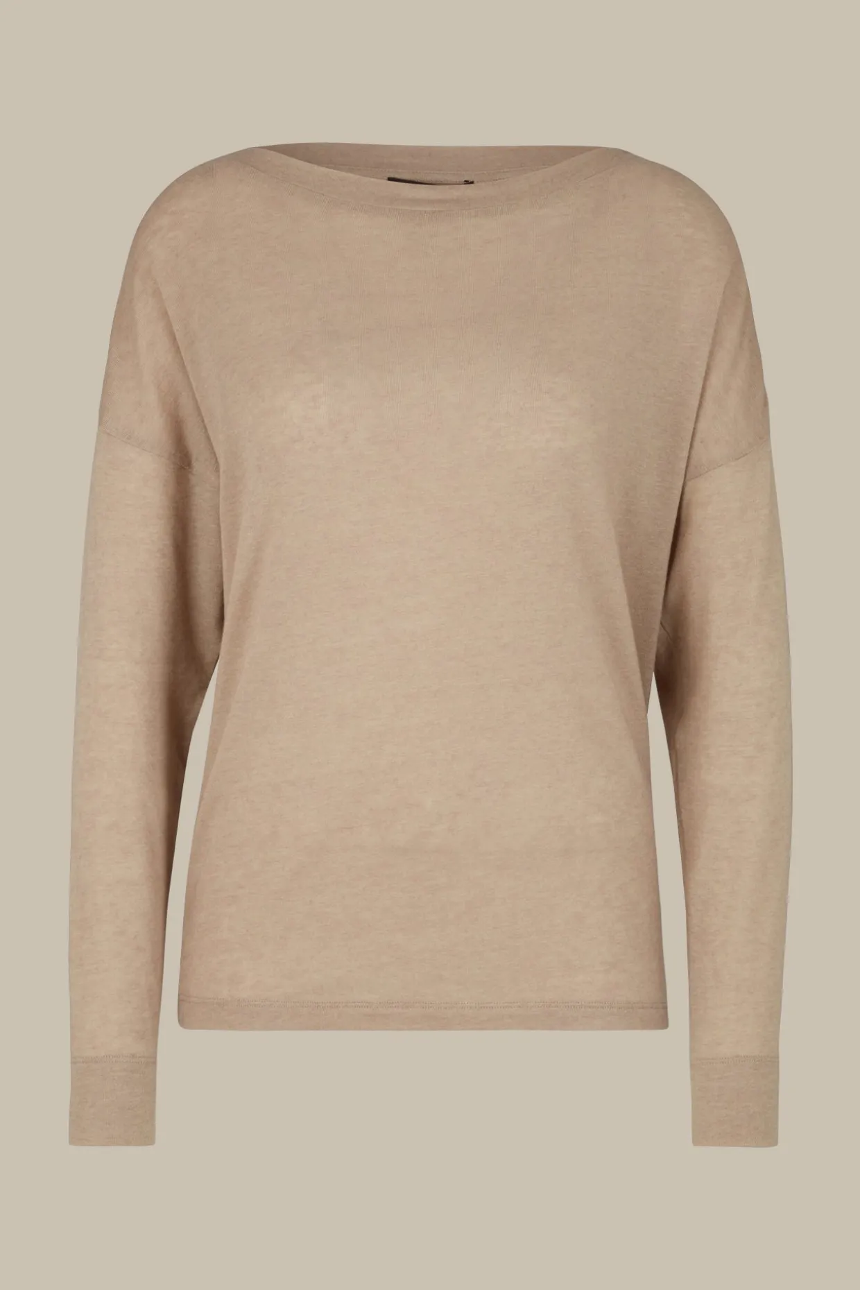 Tencel-Wollstretch-Shirt In Meliert