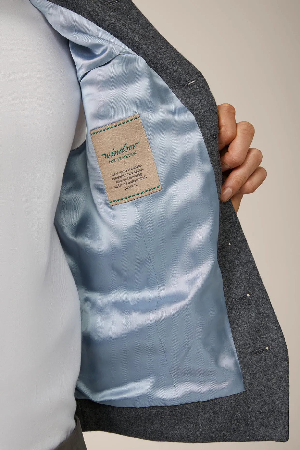 Trachten-Weste Au In Grau/Navy
