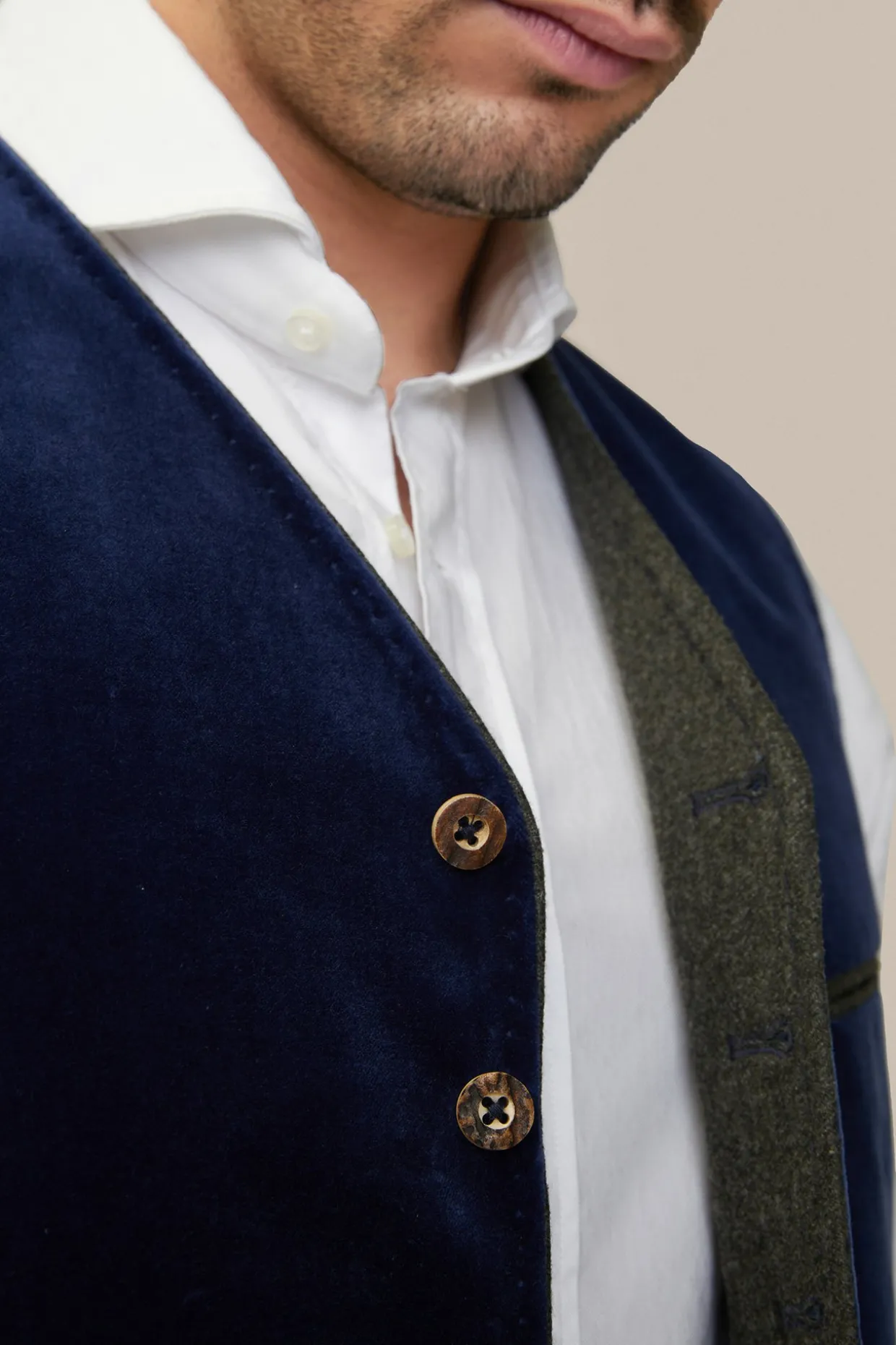 Trachten-Weste Isar In Medium Navy