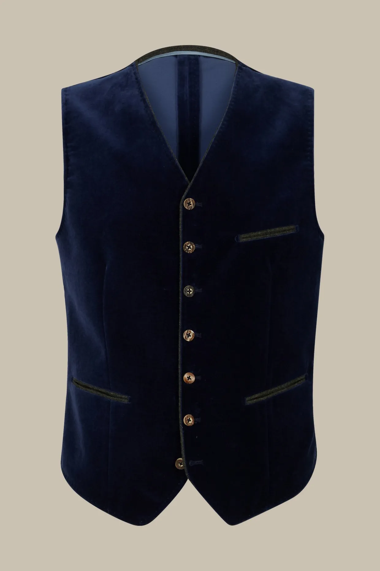 Trachten-Weste Isar In Medium Navy