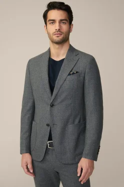 Travel Jersey-Flanell Baukasten-Sakko In