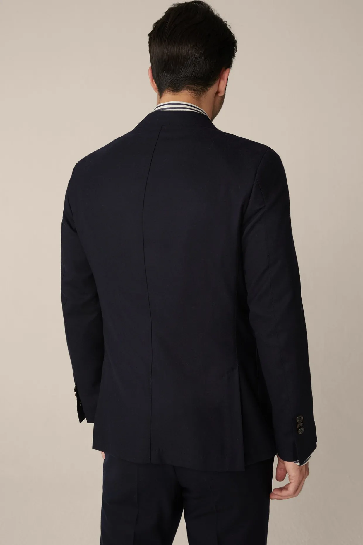 Travel Jersey-Flanell Baukasten-Sakko In