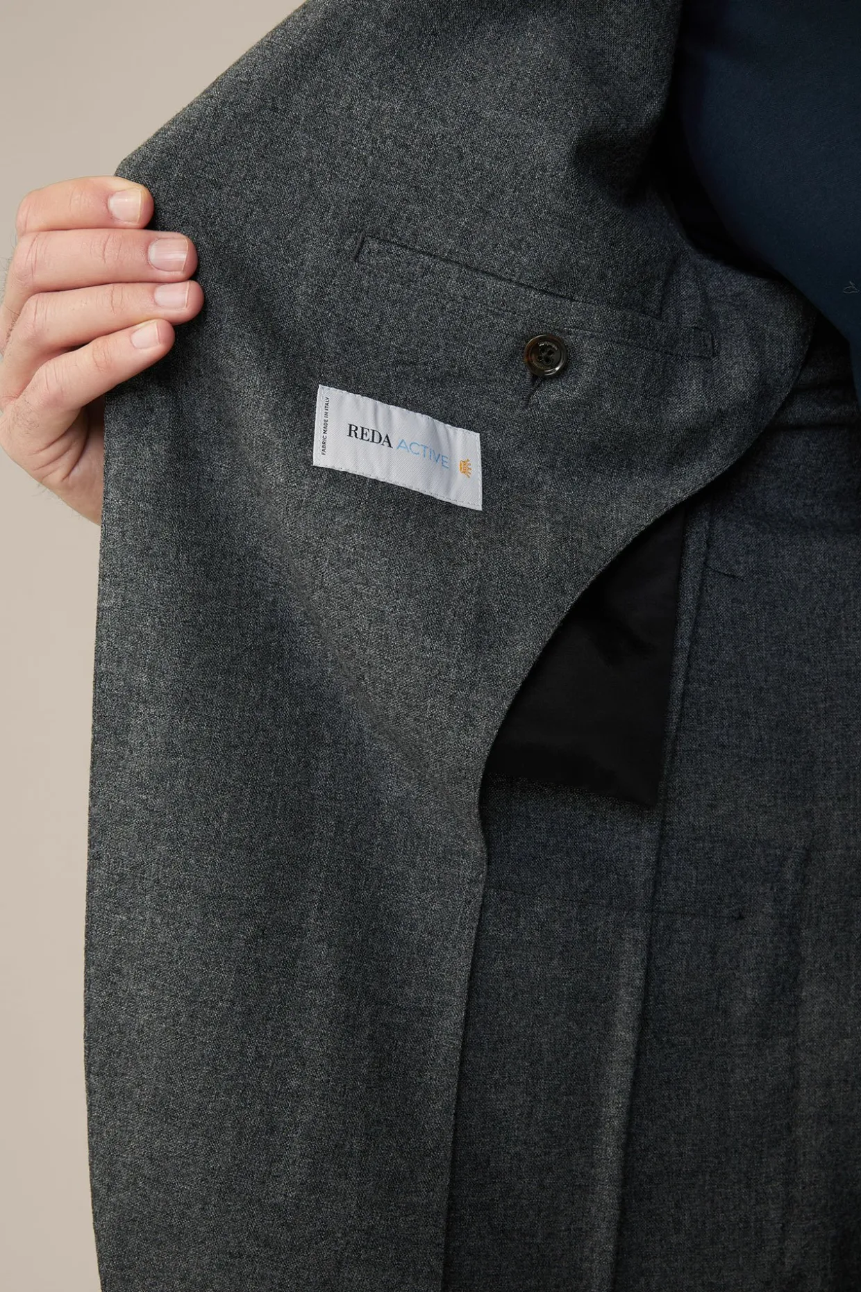 Travel Jersey-Flanell Baukasten-Sakko In