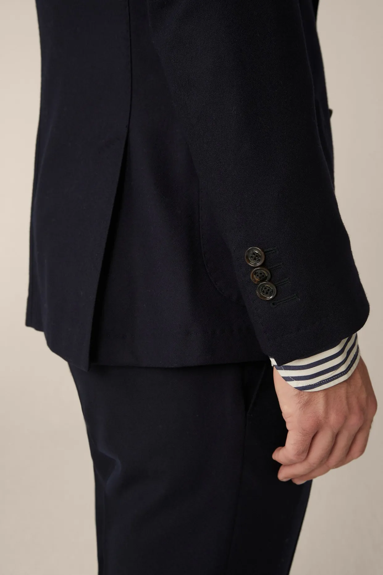 Travel Jersey-Flanell Baukasten-Sakko In