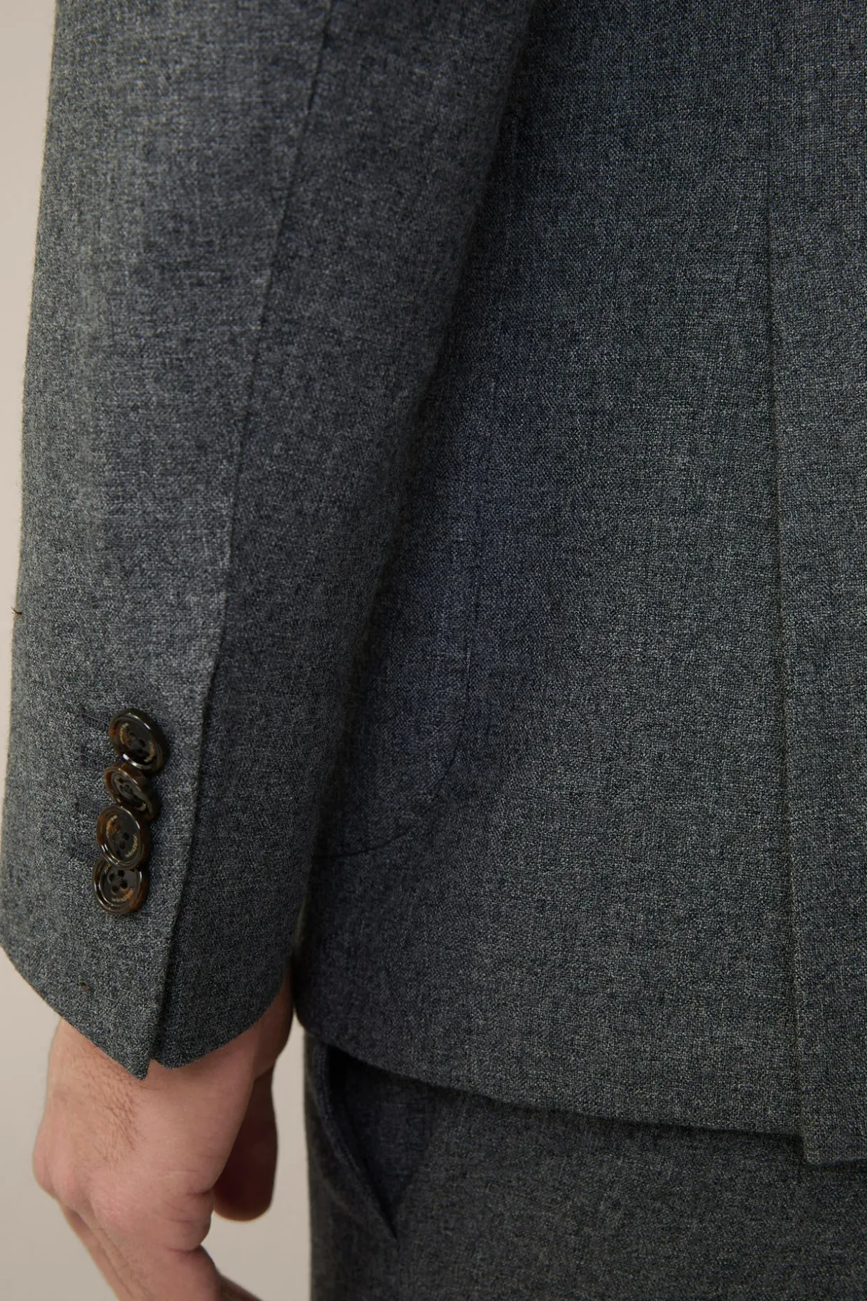 Travel Jersey-Flanell Baukasten-Sakko In