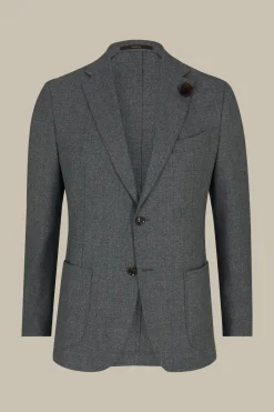 Travel Jersey-Flanell Baukasten-Sakko In