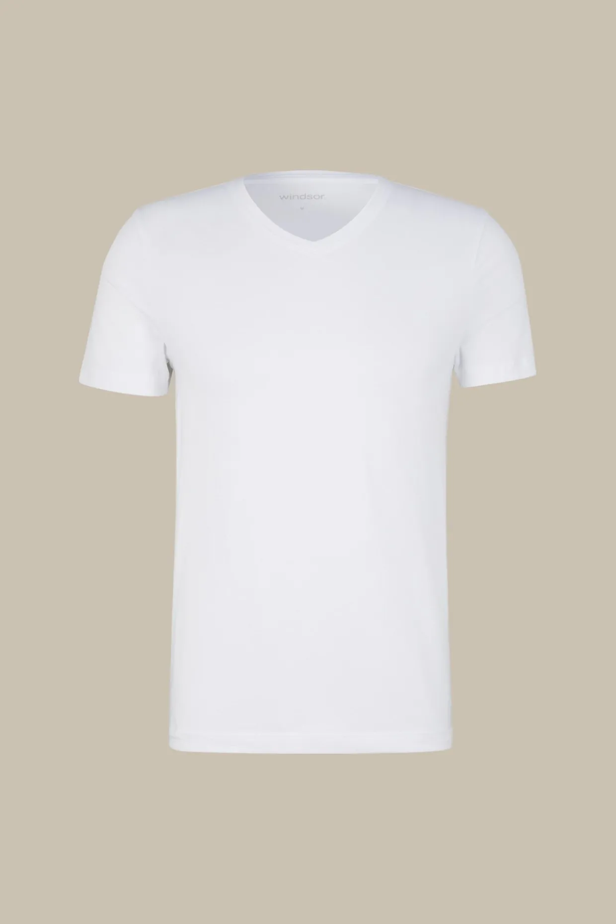 Two-Pack-Baumwollmix T-Shirts Mit Stretch Und V-Ausschnitt In