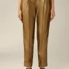 Viskosemix-Bundfalten-Hose Mit Lurex In
