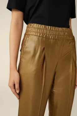 Viskosemix-Bundfalten-Hose Mit Lurex In
