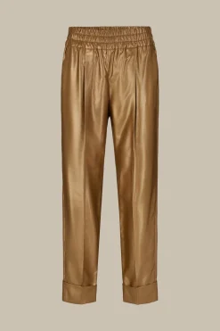 Viskosemix-Bundfalten-Hose Mit Lurex In
